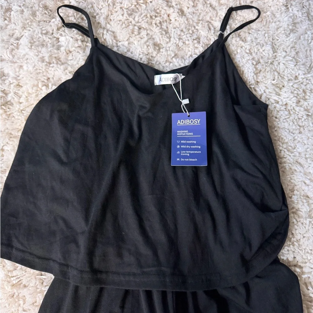 Elegant Black Sleeveless Jumpsuit
